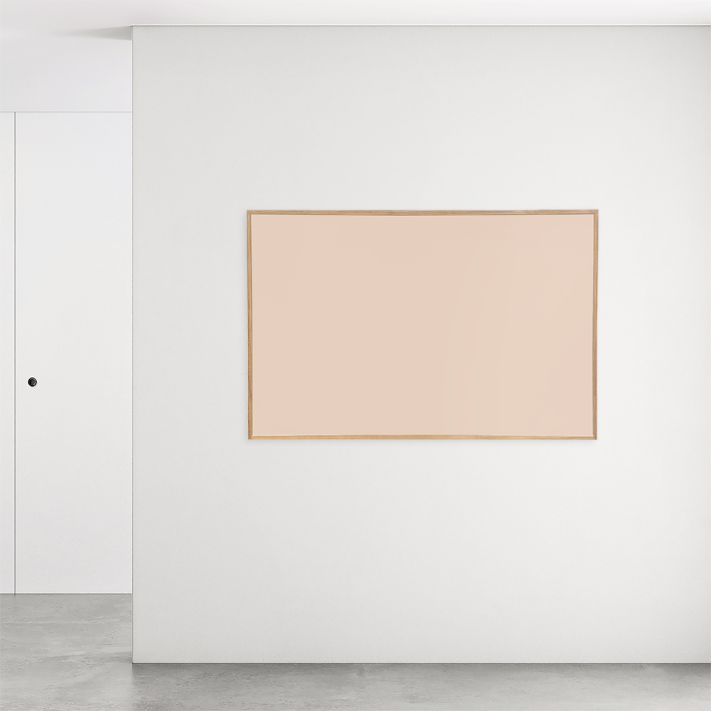 Satin tavle med bløde, afrundede hjørner i farven pink