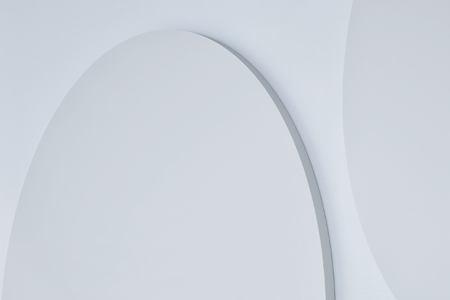 Nærbillede af rundt Chameleon whiteboard