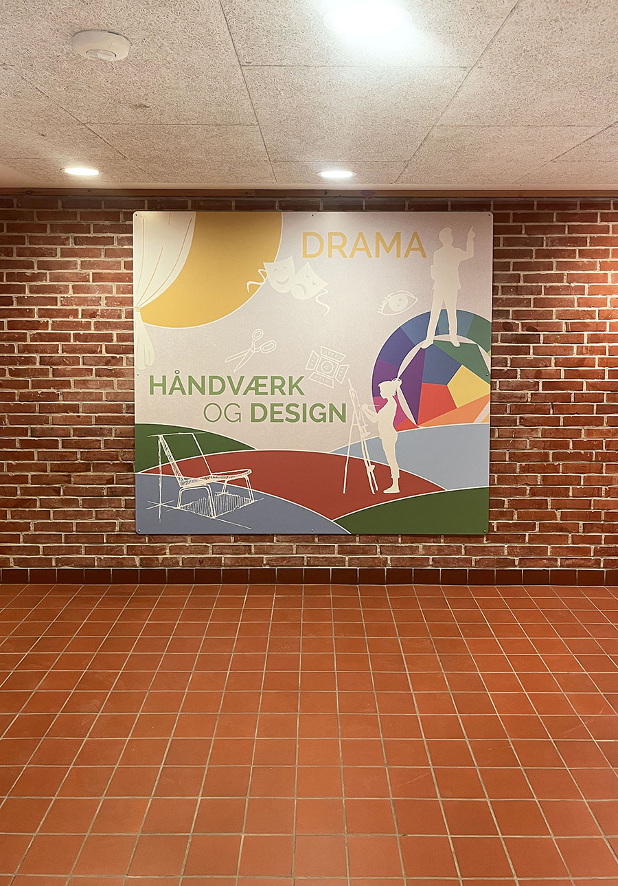 Visuel løsning lavet af EXAKT til Solbakkeskolen