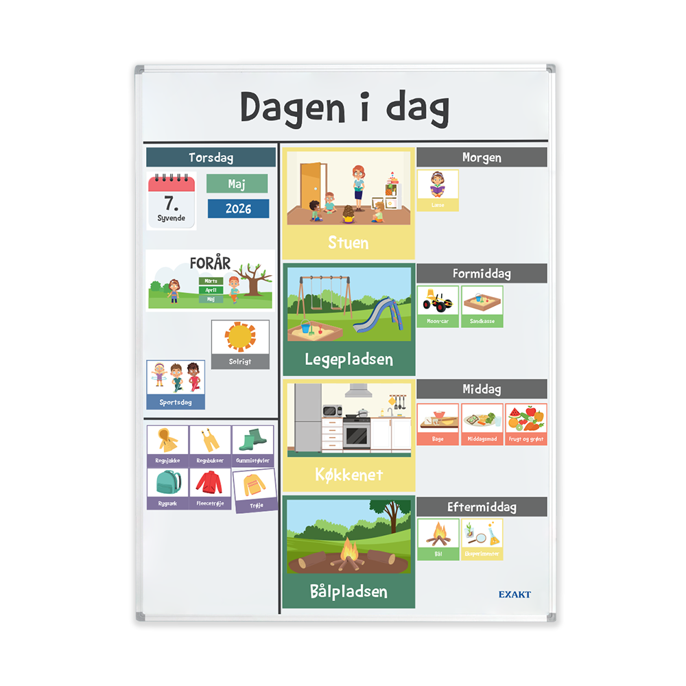Strukturtavle til bedre struktur i dagtilbud