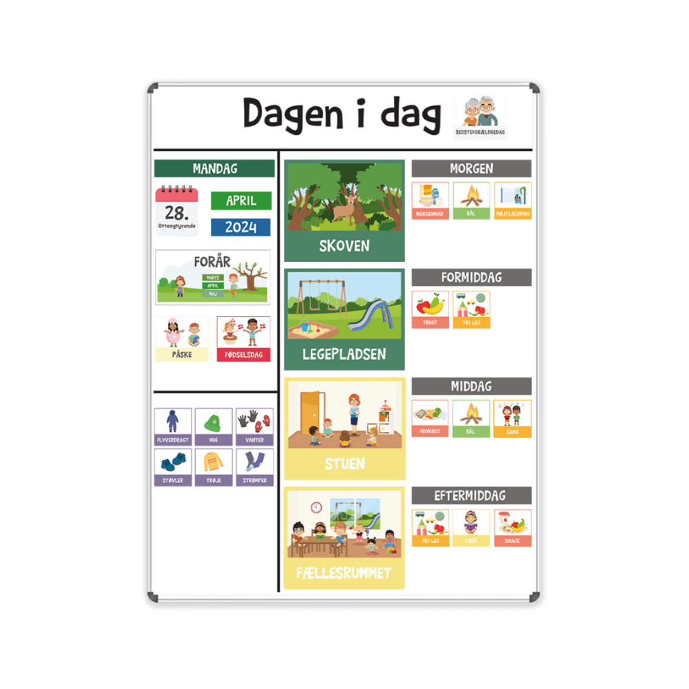 Strukturtavle til bedre struktur i dagtilbud