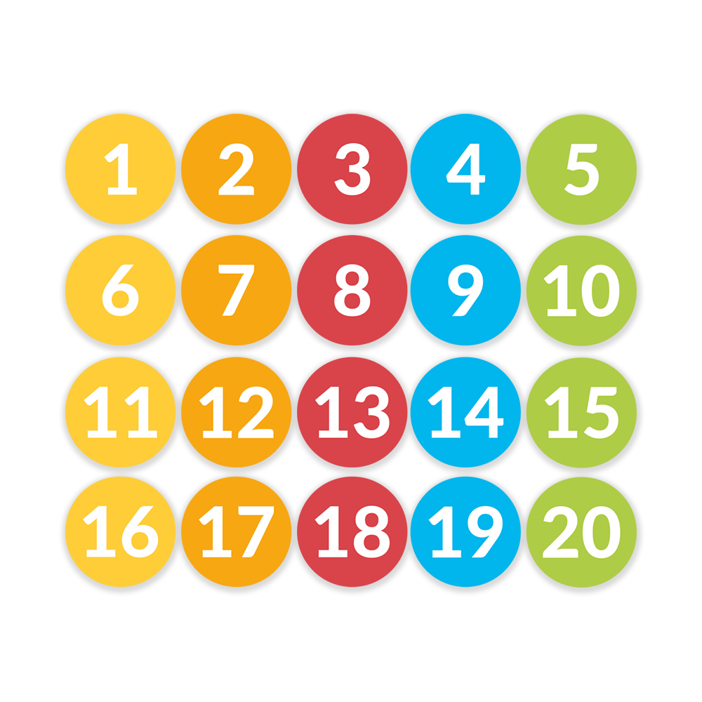 Gulvfolie med 1-20
