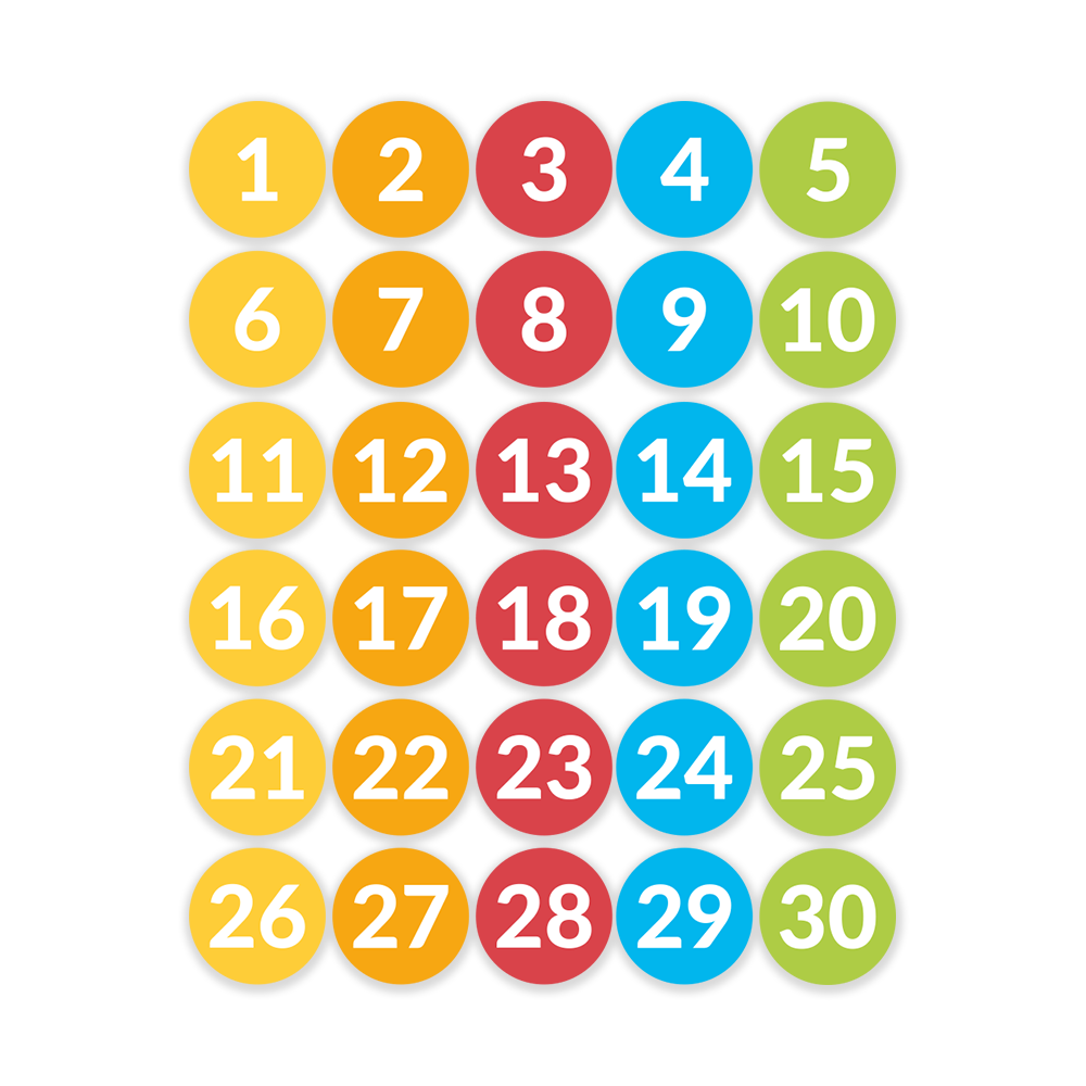 Gulvfolie med 1-30