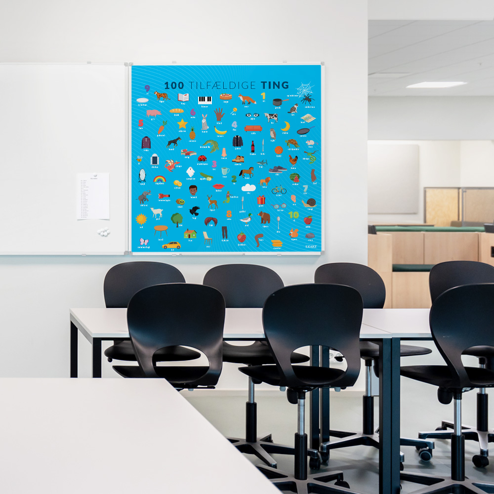 Whiteboard med Ting004 til klasselokale